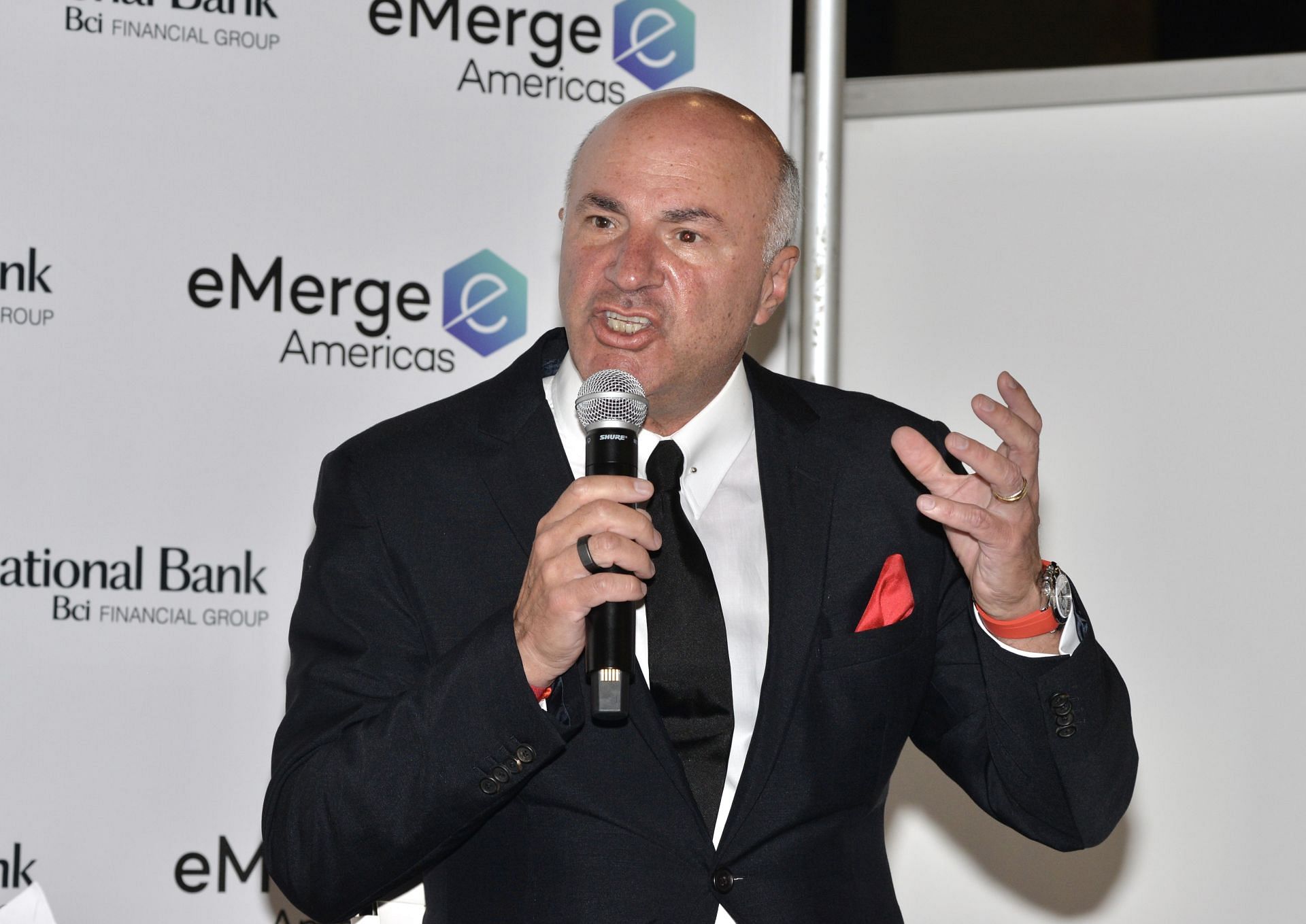 Kevin O'Leary at Emerge Americas 2022 at the Miami Beach Convention Center (Image via Getty)